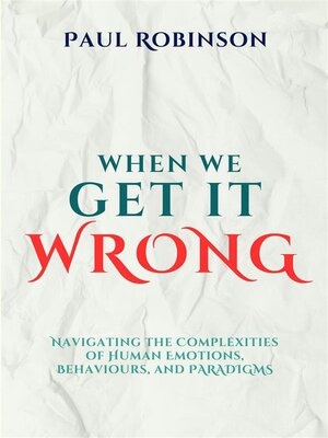 cover image of When we get it wrong